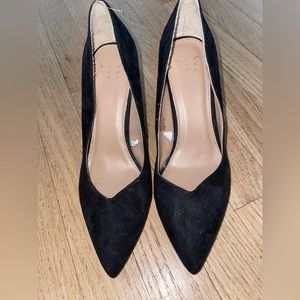 A New Day black suede heels, never worn!